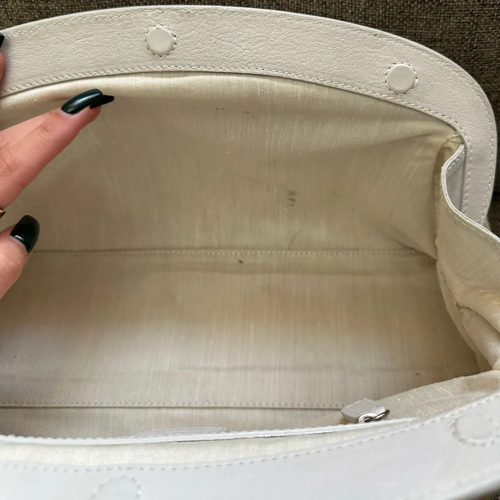 Vintage Dior “My Dior frame” raffia blend satchel - Picture 8 of 15